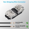 MELIFE 10PCS Low Voltage Wire Connectors, 2 Way Solderless Wire