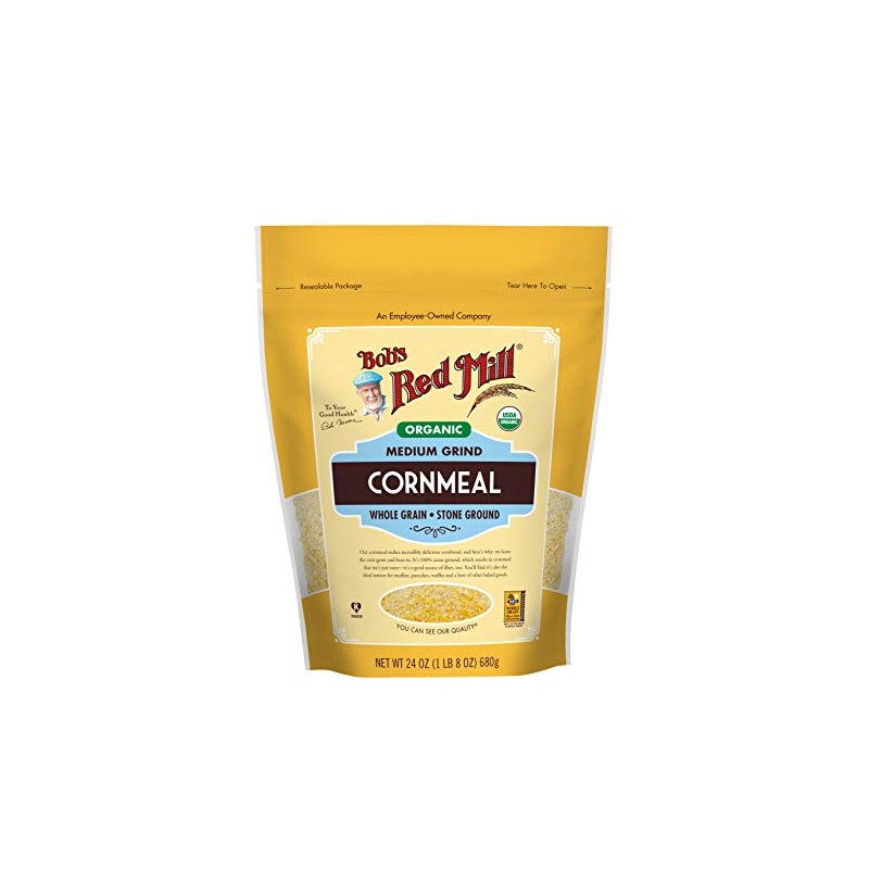 Bob's Red Mill, Organic Medium Grind Cornmeal, 24 oz
