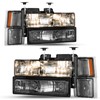 SOCKIR 8PCS Headlight Assembly for 1994-1998 Chevy Silverado C/K 1500