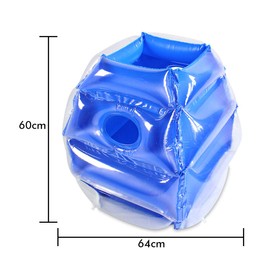 ZHUYNXIR 2 PC Sumo Balls for Kids, Kids Bumper Bounce Balls, Kid Sumo Balls, Lawn Game Ball for Child Outdoor Team Gaming Play, 24 inch, Blue+Blue.