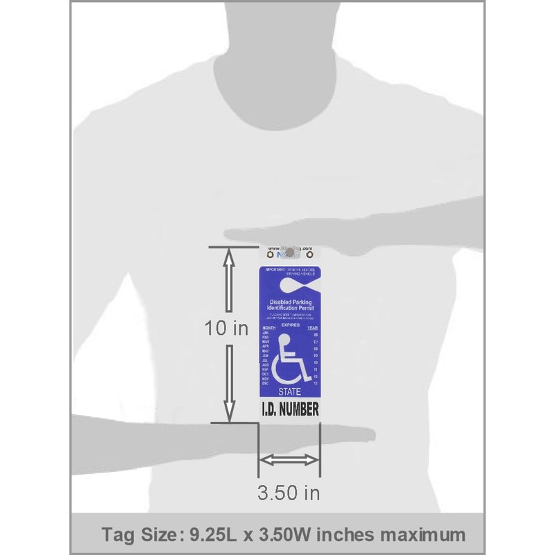 MirorTag Gold - Handicap Placard Holder by JL Safety. A