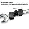 TETEWEVER Wrench Extension, Universal Hex Wrench 1/2 Inch Extension 21