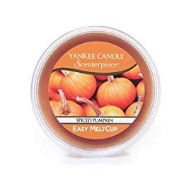 Yankee Candle Spiced Pumpkin Scenterpiece Easy MeltCup, Food & Spice Scent,medium orange,Scenterpiece Easy MeltCups