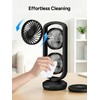 DR.PREPARE Dual Oscillating Tower Fan with 270° Tilt, 105° Oscillating,