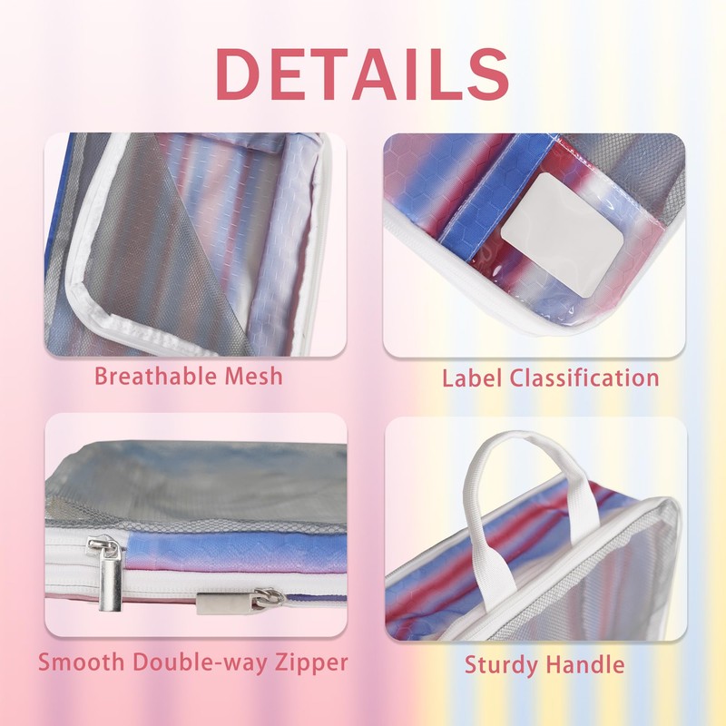 7 Pcs Compression Packing Cubes Travel for Suitcases, Luggage Organizer