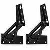 2-Pack 80° Spring-Assisted Lift-Up Hinges for Cabinet Doors & Furniture