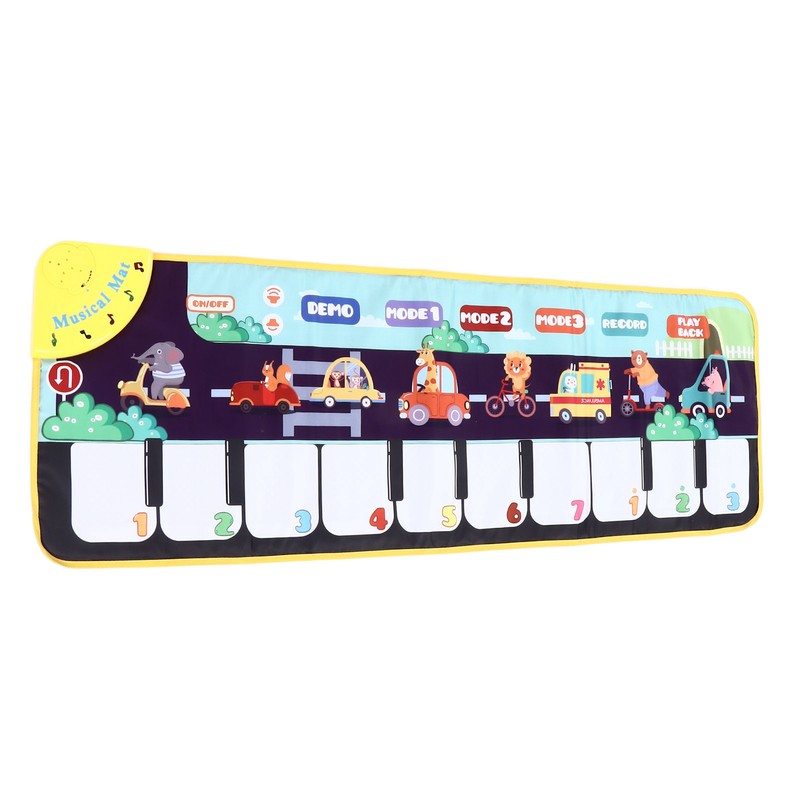 Children Musical Mat Animal Pattern Musical Keyboard Mat Early Learning
