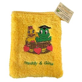 Freds Swim Academy 20122 Wash Mitt Made of Soft Welsoft Polyester with Fred & Gina Motif Approx. 16 x 20 cm Yellow
