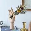 Jointed Hand Plant Holder Flexible Eye Catching Wooden DIY Plant
