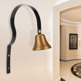 Yosoo Campana para Puerta de Entrada Campana Tradicional Estilo Vintage Campana Colgante Timbre de Puerta Metal para Decoración de Hogar Casa