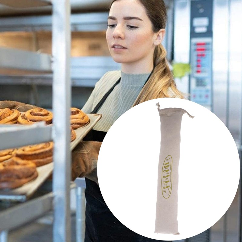 LIFKOME Drawstring Bread Bag, Reusable Baguette Bread Keepers Bread Storage