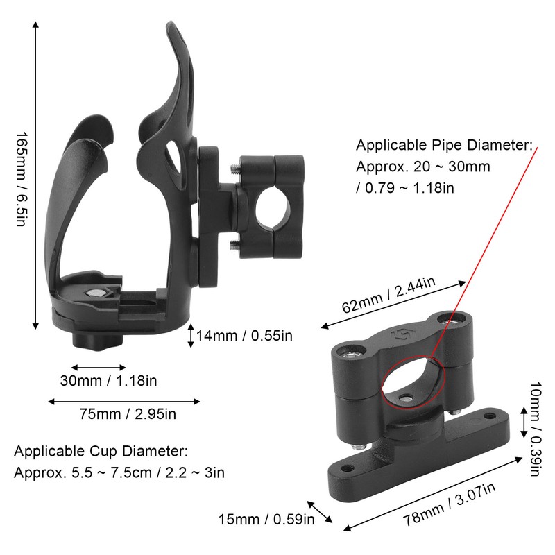 Bike Water Bottle Cage Lightweight Strong Bicycle Drink Cup Holder