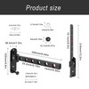 HJIAMA Foldable Clothes Rail, 90° Clothes Rail, Wall Mounted Clothes
