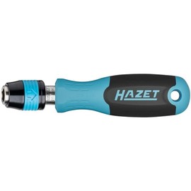 HAZET Bit Holder 811BHK, 1/4 Inch Hexagon, 98 mm Length, Bayonet Lock for Secure Grip, Non-Slip 3-Component Handle, for Manual and Machine Operation