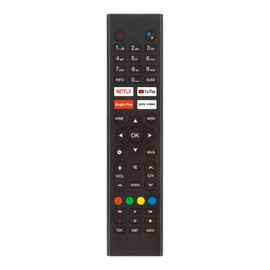 ROLLGAN Replacement Voice Remote Control Applicable for RCA/Android Android TV RAQ55UN1 iRS32H1 RAQ50UN1 RAQ43UN1 AG50D1 AG32H3 AG42F3 AG24F1DCU WE55RUG WE-MX43G W43D210G WD-TS43G WD-TS43G 322D12up0HG