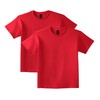 Gildan Youth Ultra Cotton T-Shirt, Style G2000B, 2-Pack, Red, Medium