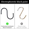 JRSHIRLEYLTD 26 Pack S Shaped Hooks, Hanging Hooks, Black Hooks,