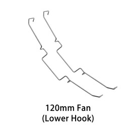 DGHAOP 4pcs Computer Mainboard CPU Radiator Fan Fixing Clip Computer Cooling Accessories, 12CM Wire Buckle Lower Hook Type