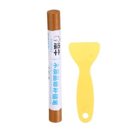 HARFINGTON Wood Filler Sticks Wood Furniture Scratch Repair Filler Sticks Furniture Touch Up Markers with Yellow Scraper for Wood Holes Wood Floor Table Door Cabinet, Amber-Yellow