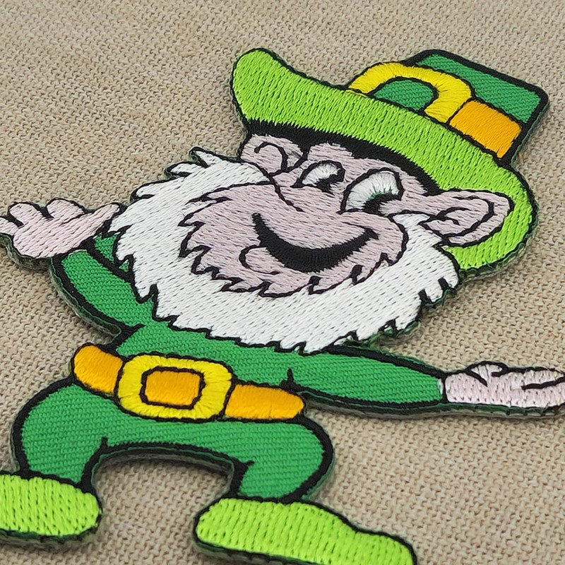 Leprechaun Ireland Iron-On Iron-On Patch Iron-On Patch Lucky Goblin Applique