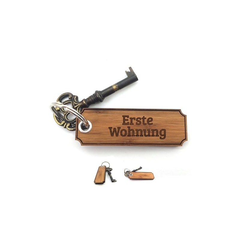 Mr. & Mrs. Panda Keyring First Home Gift Engraved Bag