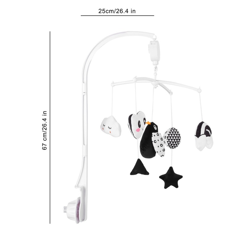 Baby Musical Crib Infant Crib Hanging Rotating Soother Rattles Toys