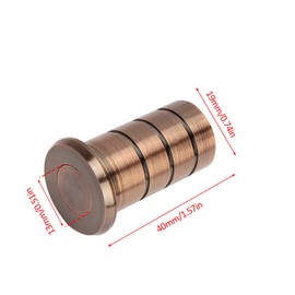 bjsdkff Floor Hole Dust-Proof Cover, Door Latch Dust Protector, Spring Door Bolt Accessories, Dust-Proof Security Sliding Lock Inserts for Interior and Outdoor Latch 2Pcs (Copper)