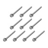 sourcing map M3 x 50mm 304 Stainless Steel Phillips Pan Head Machine Screws Bolts Combine with Spring Washer and Plain Washers 10pcs