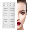 False Practice Eyelashes, 10 Pairs Self-Adhesive Reusable Eye Lashes Practice