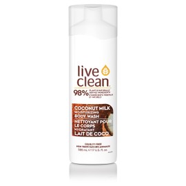 Live Clean Body Wash, Moisturizing Coconut Milk, 17 Oz