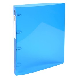 Exacompta - Ref. 51772E - Iderama semi-rigid PP binder - 4 round rings, diameter 30 mm - Spine 40 mm - External dimensions: 32 x 26.8 cm - Format to file A4 Maxi - Colours: light blue