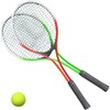 Kids Tennis Racquet Set - 2 Aluminum Metal Rackets with