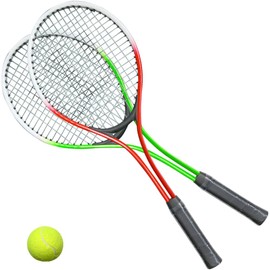 Kids Tennis Racquet Set - 2 Aluminum Metal Rackets with Soft Grip Handles, Carrying Case, and Tennis Balls - Perfect for Young Athletes Learning the Game of Tennis