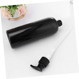 Healeved 4pcs Refillable Toiletry Bottles Press-Type Squeeze Bottles for Lotion Shampoo Shower Gel Storage
