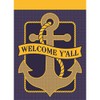 Magnolia Garden Flags M000006 29 x 42 in. Anchor Welcome