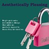 Guliffen 2 Pack Aluminum Locker Lock with Key, Pad Lock