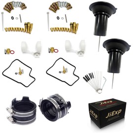 【JiExp】For Honda Shadow VT1100 Motorcycle Carburetor Repair Kit with Intake Manifold and Throttle Valve