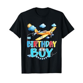 Kids Birthday Boy Flight Crew Squad Airplane Matching Family T-Shirt