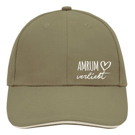 huuraa Unisex Amrum Amrum Hat in Love Gift Idea, Olive/Beige, Unit size