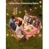 addlon 100FT Solar String Lights for Outside G50 Waterproof with