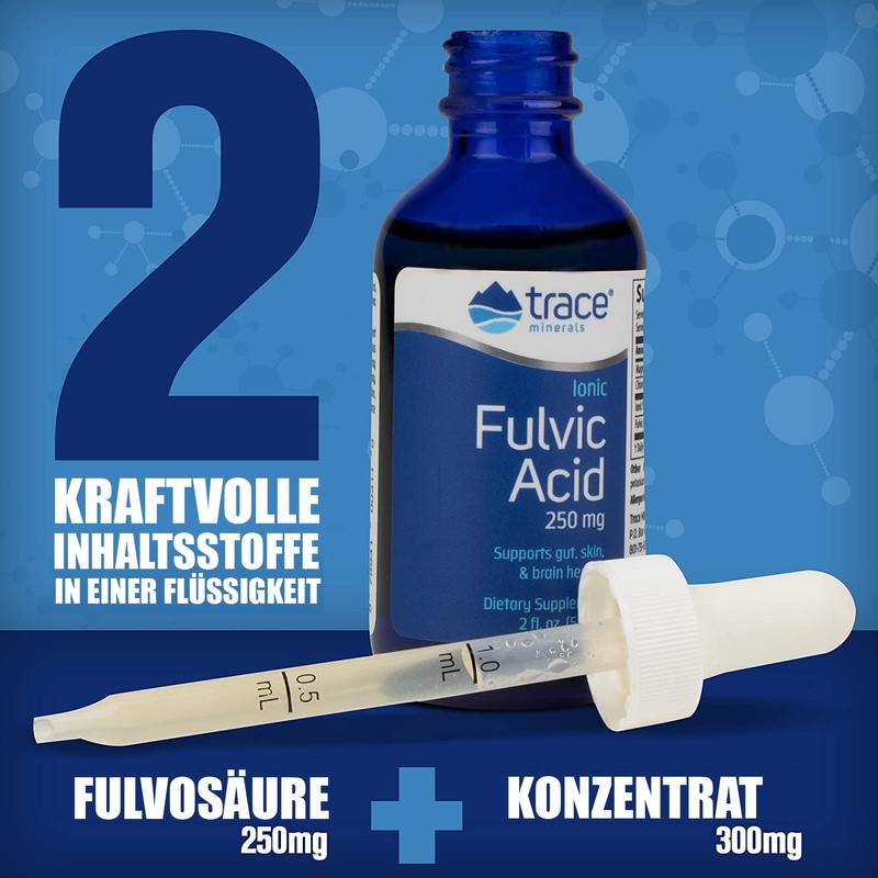 Trace Minerals Fulvic Acid | Liquid Ionic Fulvic Acid |