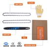 CUTWIN 18 Inch Chainsaw Chain Kit,3/8" LP Pitch 0.050" Gauge