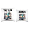 Smart Watch Time Flies Throw Pillow