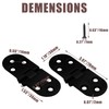Litoexpe Black Butler Tray Hinge, Zinc Alloy Folding Table Hinges