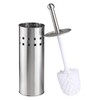 Bambelaa! Toilet Brush with Holder Toilet Brush Holder Stainless Steel