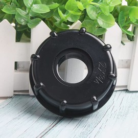 Acxico 2 PC IBC Tank Fittings S60X6 Coarse Threaded Cap to 3/4"" Adaptor Connector…