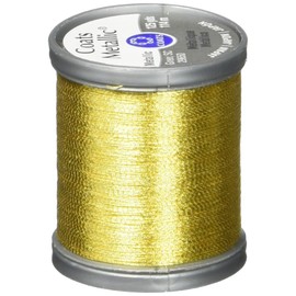 Coats: Thread & Zippers Metallic Thread, 125-Yard, Bright Gold