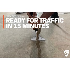 Poly-Strong PS 55 (Tough Gray) Polyurea Crack Filler and Crack Repair for Concrete, Brick & Stone