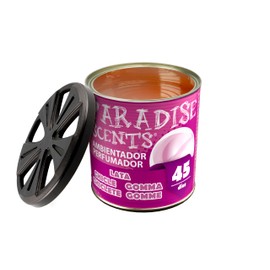 Paradise Scents Perfumed Gel Air Freshener in a 100g tin. Bubblegum scent. Pleasant and long lasting scent. Perfect for Car, Home or Office.