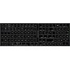 4Keyboard MAC Dvorak Keyboard Sticker Black Background for Desktop, Laptop